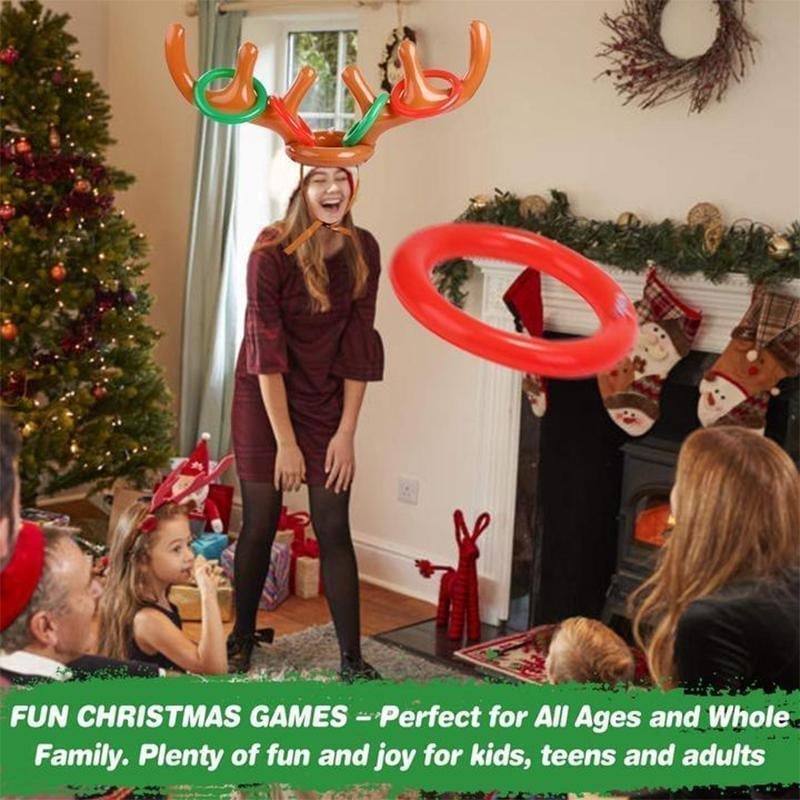 (🎄Early Christmas Sale 50% OFF) 🎁Christmas Reindeer Ring Toss Game, BUY 2 FREE SHIPPING
