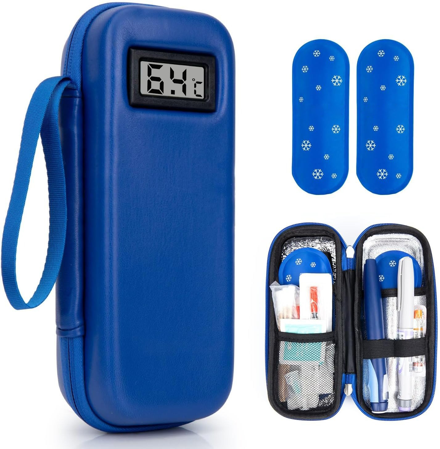 ⏰Letzter Tag 49 % RABATT🔥Insulin-Kühltasche mit Temperaturanzeige