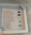 ❤️LARGE Sea Glass Poem/I want to age like sea glass/ Gift