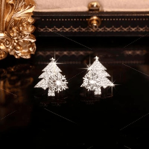 (🌲Early Christmas Sale- 50% OFF) Spinning Christmas Snowflake Earrings