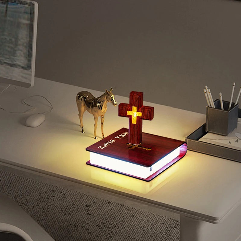 Limited Edition - Levitating Cross Bible Lamp