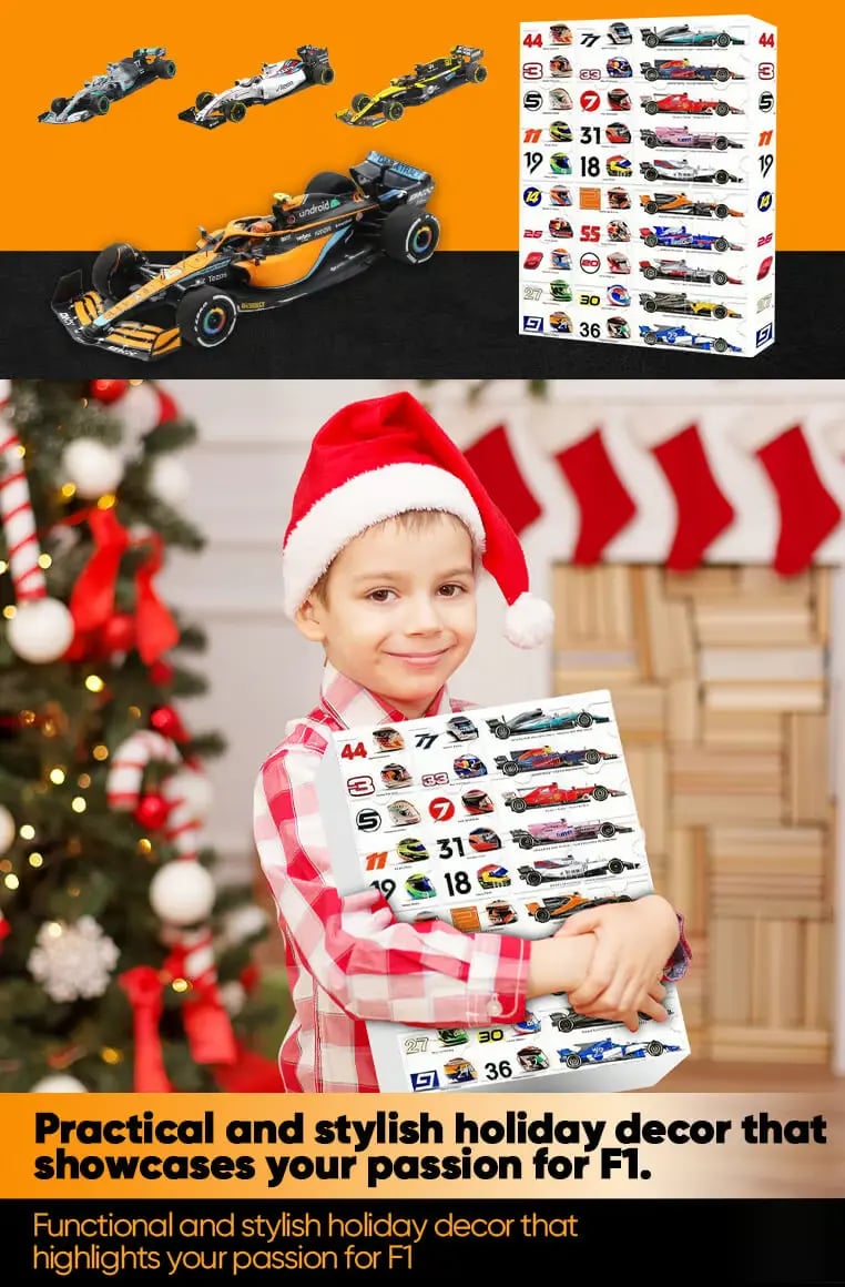 🔥LAST DAY SALE 50% OFF🎁F1 Racing Advent Calendar -- The One With 24 Little Doors