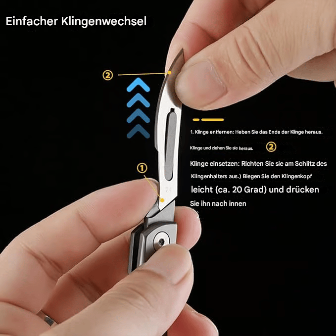 🔥Letzter Tag 50% RABATT -Klappbares Skalpellmesser mit 10 austauschbaren Klingen