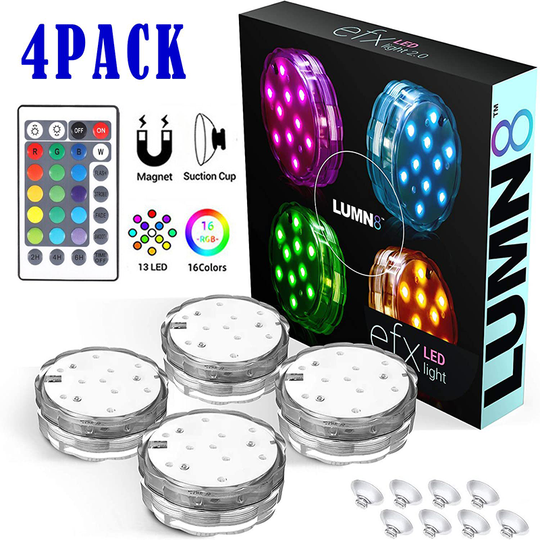 (❤️Mother's Day Flash Sale - 40% OFF)Submersible LED Pool Lights-BUY 2 SAVE $10 & FREE SHIPPING