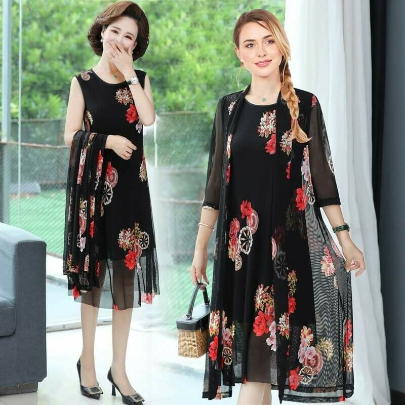 (🔥2024 NEW YEAR SALE) Womens Floral Print Dress