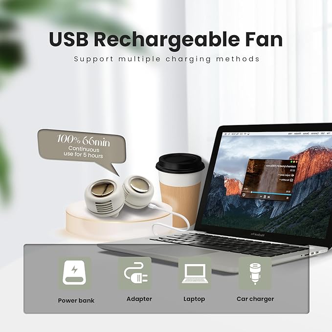 🎁TikTok Last Day Sale - 70% OFF🎉Portable Silent Mini Bladeless Electric Fan
