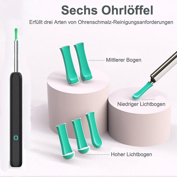 🔥Letzter Tag 49% RABATT👂Kabellose endoskopische Ohrlöffel