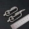 TOSAHWI Handmade Titanium Keychain Mini Skull Knife-5123