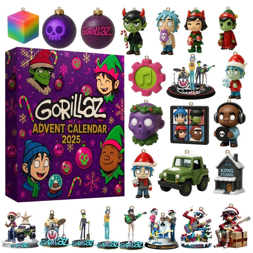 🔥Last Day 50% OFF -🎄Gorillaz Advent Calendar 2025