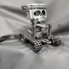 Handmade Piston Skull Face Sculpture