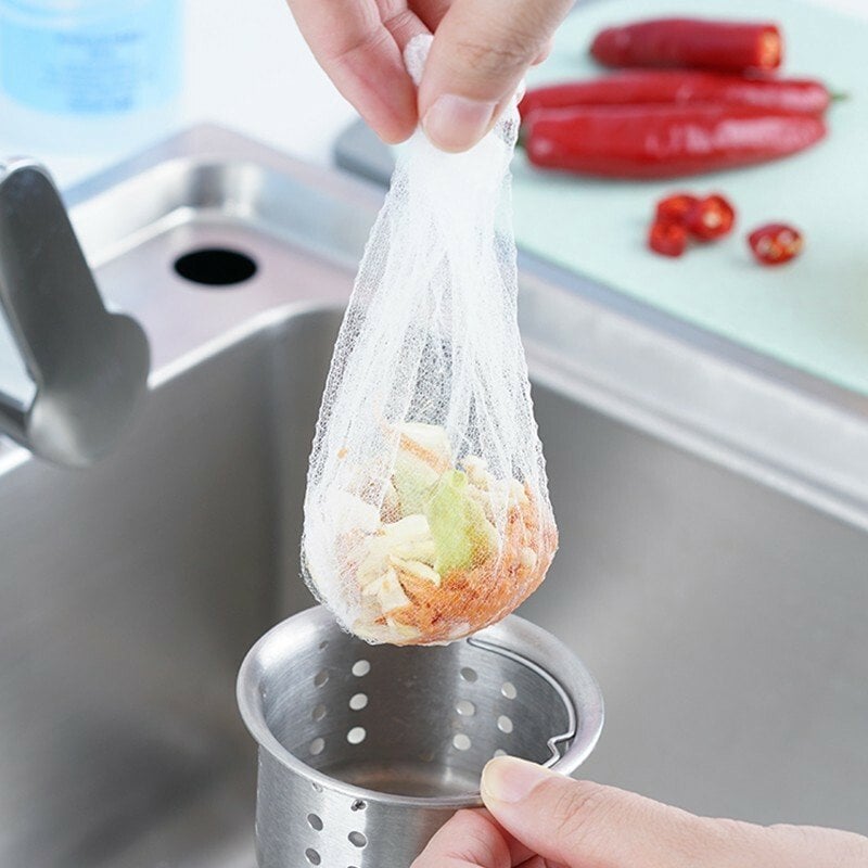 (🔥Last Day Promotion-48%OFF)Kitchen Disposable Sink Strainer Net Bag--100PCs(Buy 3 get 1 Free)
