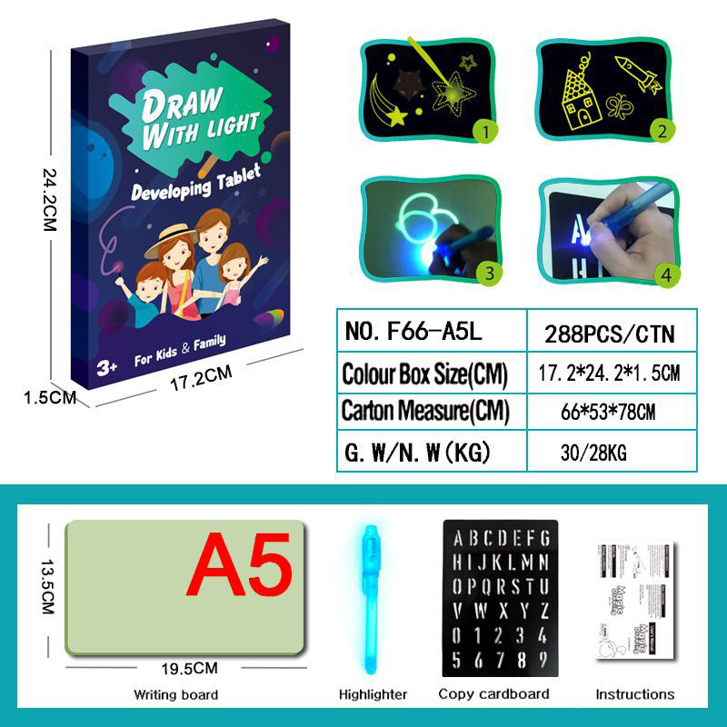 🎁2024 Hot Sale🎁Magic LED Light Drawing Pad - Release the Creativity of Children!