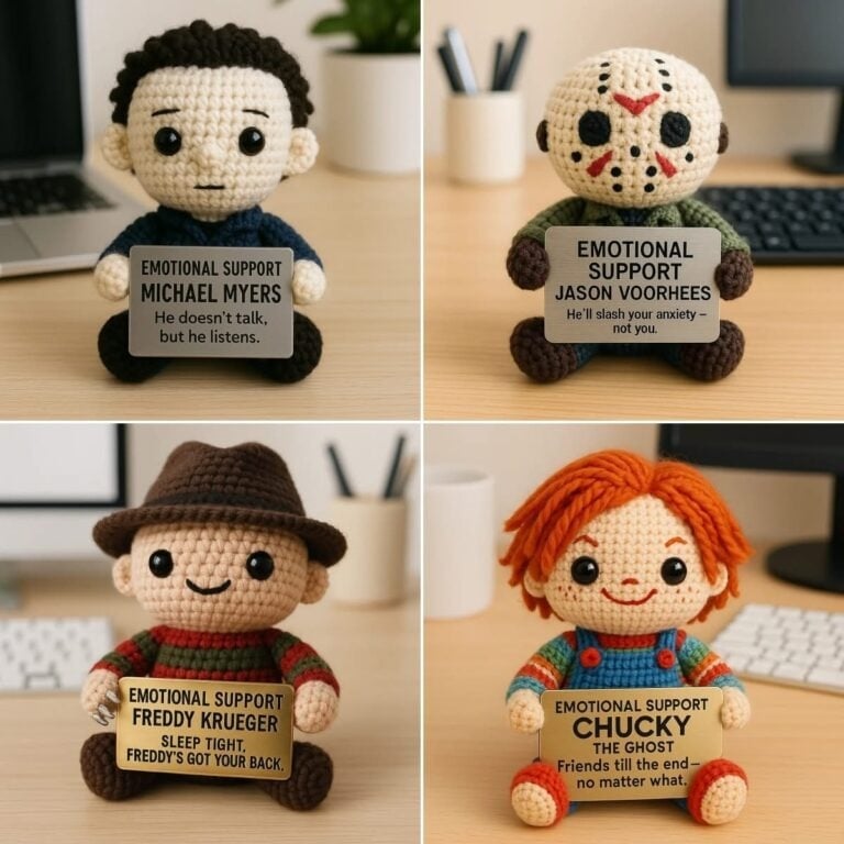 Handmade Emotional Support Horror Characters Crochet