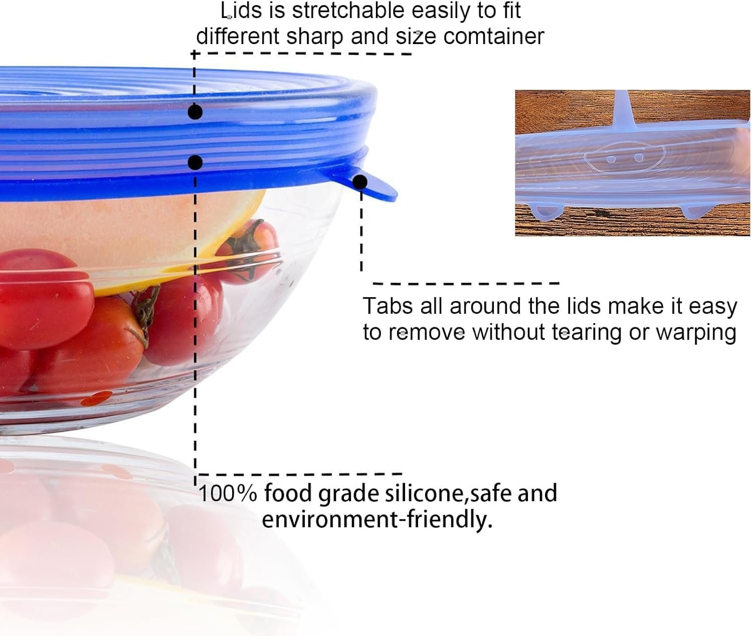 💥LAST DAY SALE 50% OFF💥6/12pcs Silicone Cover Stretch Reusable Lids