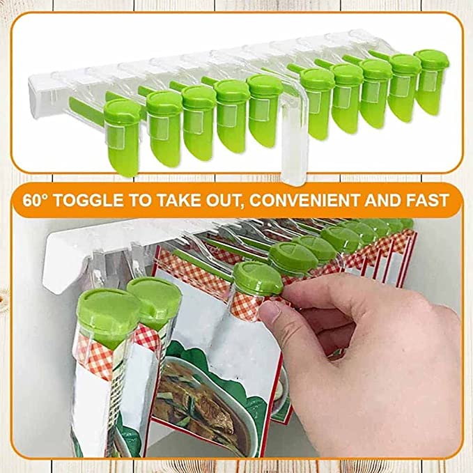 (🔥Last Day Promotion-48%OFF)Wall-Mounted Spice Bag Organizer Rack(Buy 2 Free shipping)