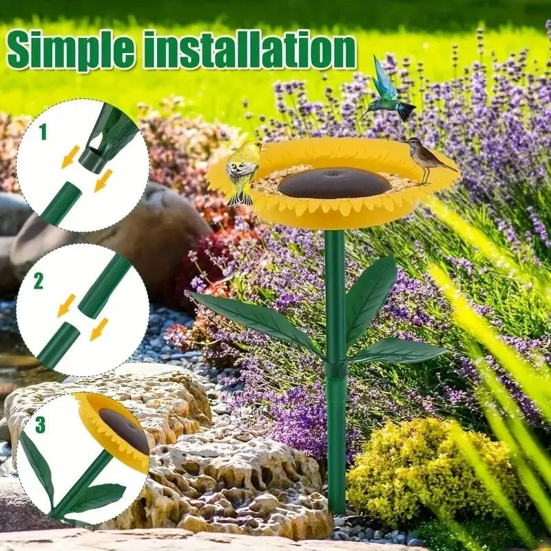 Last Day 49% OFF  🌻Sunflower Standing Bird Feeder