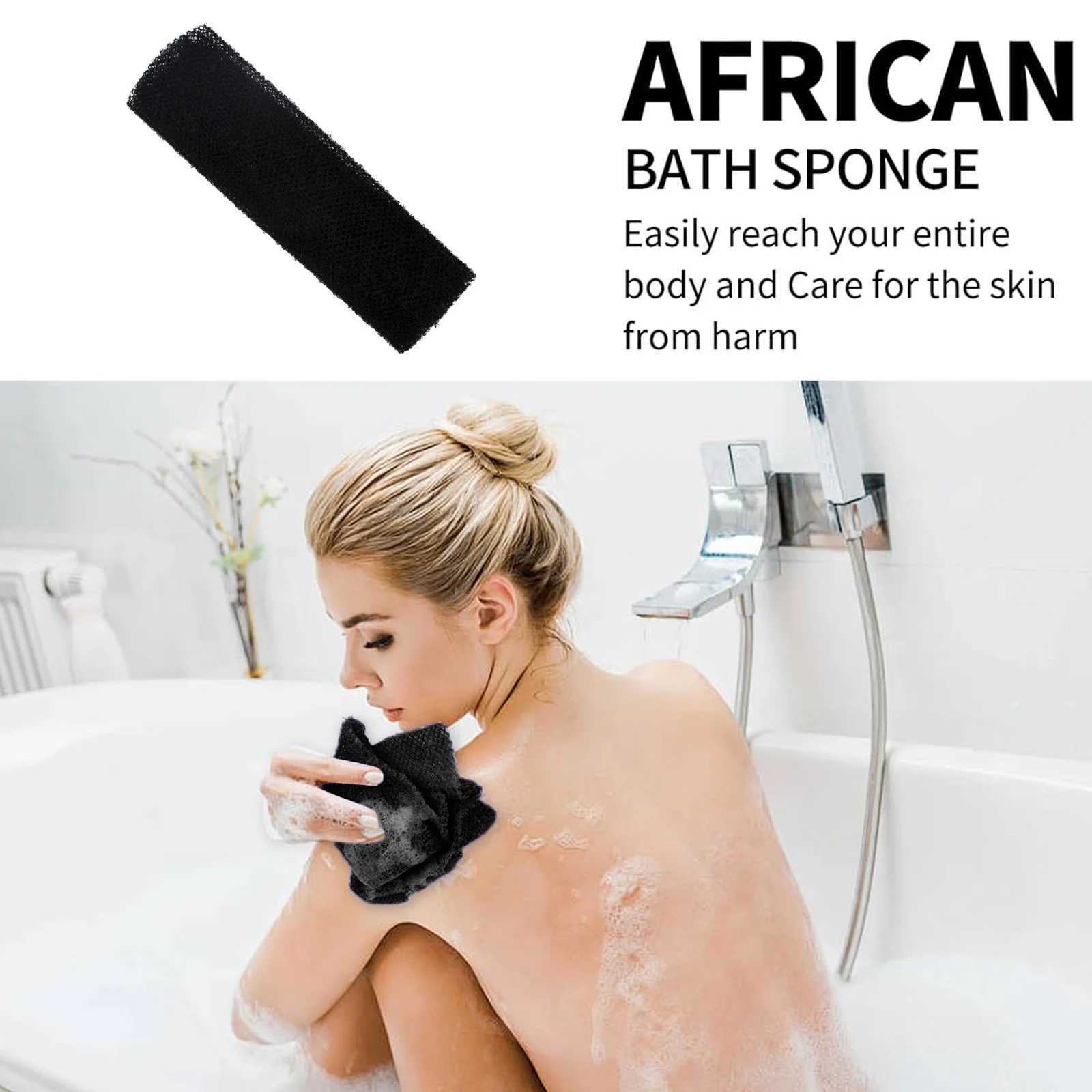 (🎄Christmas Hot Sale - 49% OFF) African Net Sponge,Exfoliating Body Scrubber - Buy 4 Get Extra 20% Off