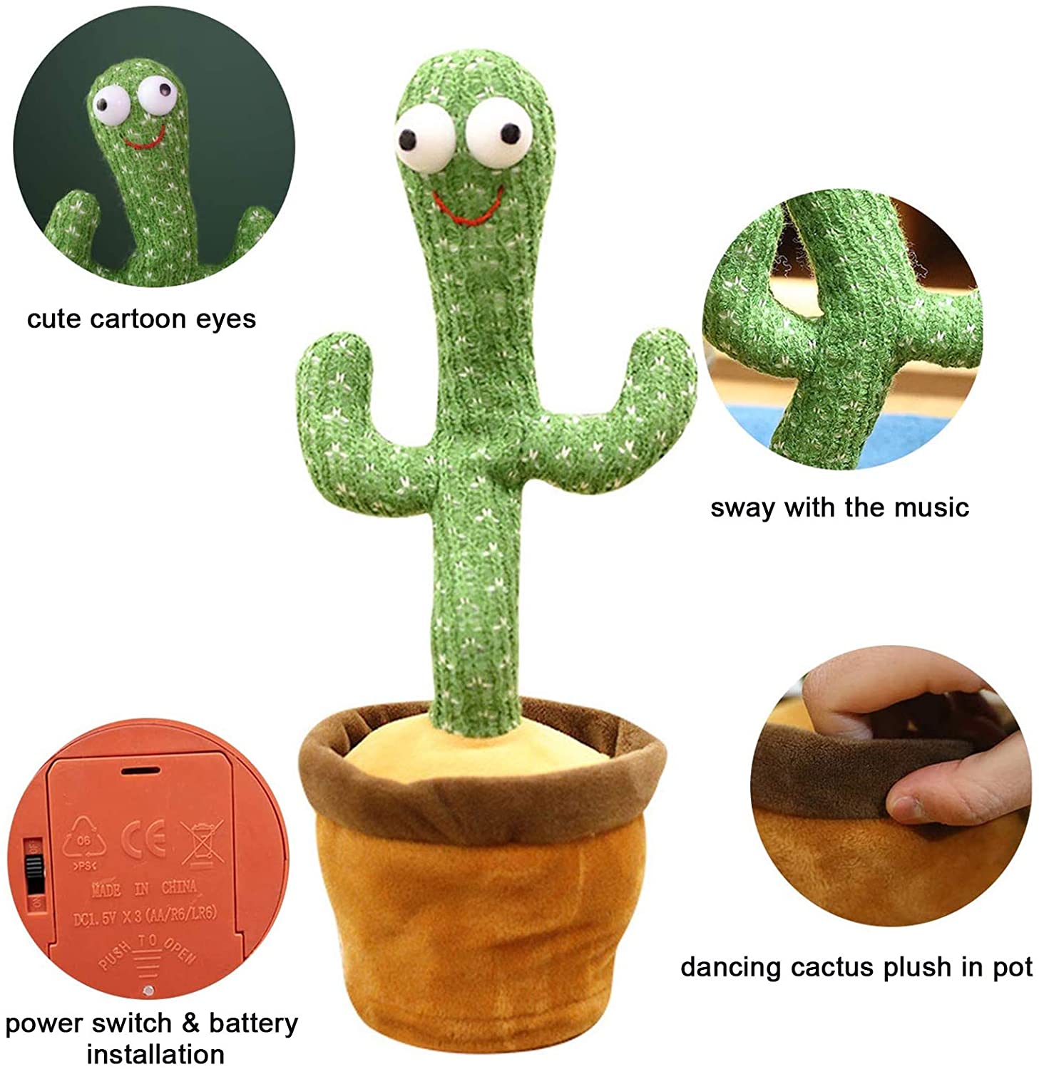 🔥Last Day Promotion 49% OFF🔥Smart Dancing Cactus(BUY 3 GET EXTRA 15% OFF & FREE SHIPPING)