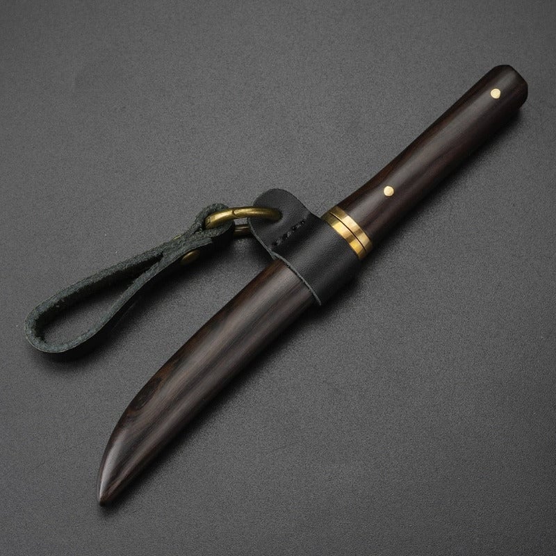 Ebony Damascus Knife