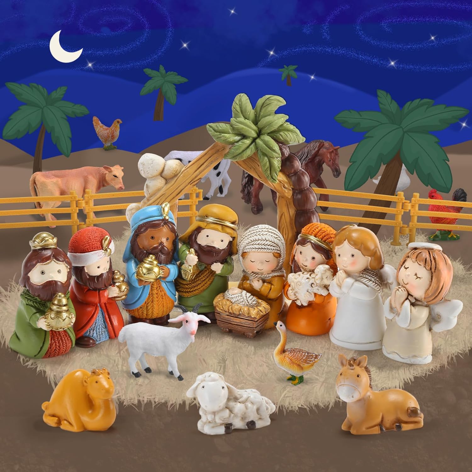 Nativity Advent Calendar - 24 Days of Christmas Nativity Scene Set