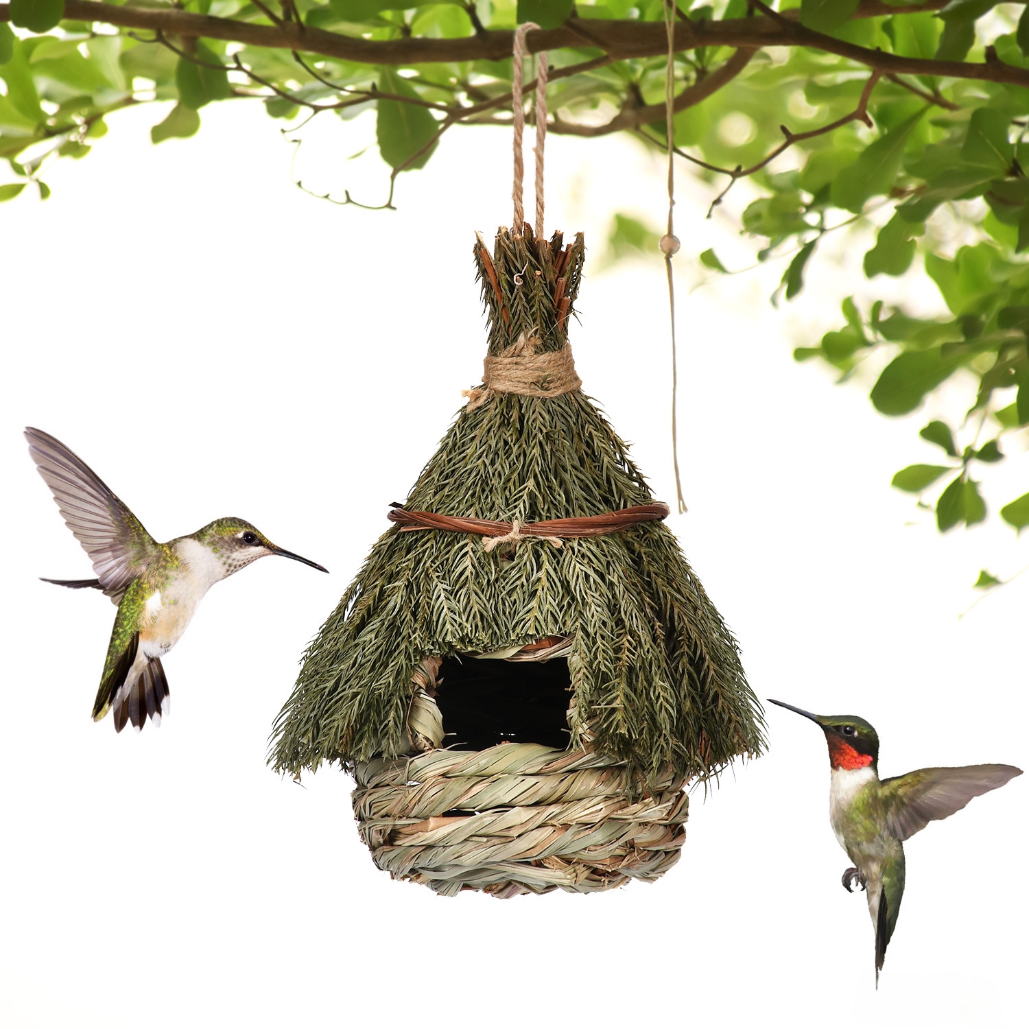 Halloween Special This outdoor hanging birdhouse is spherical, handwoven, and durable. 89% of people will buy this (free shipping).🔥👍One of each style.