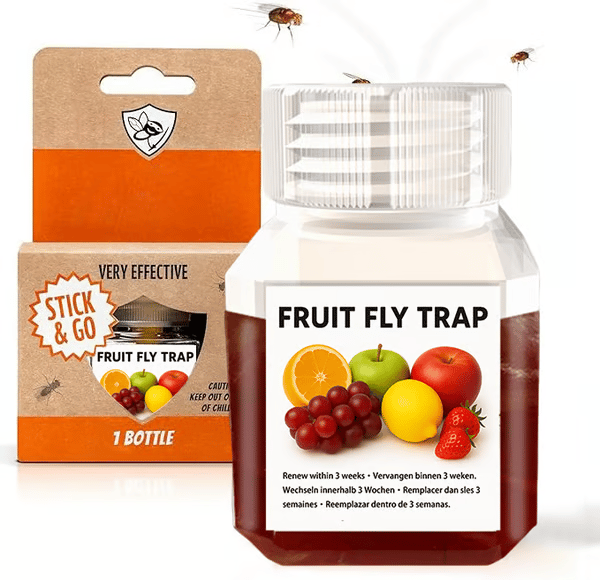 ⏰LAST DAY SALE 50% OFF🔥Ultra-Strong Fruit Fly Trap - User Friendly (Up to 3 Weeks per Bottle)⚡BUY 2 GET 1 FREE