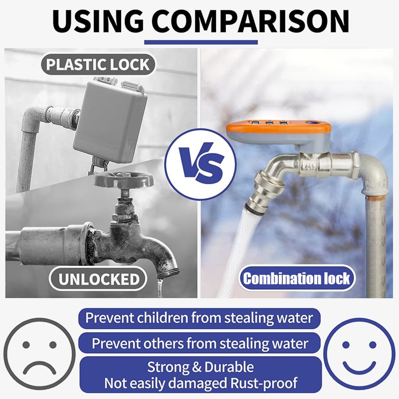 🔥1/2'' Freeze-proof faucet with password lock