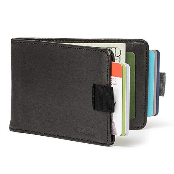 Extra-large capacity thin leather pull-wallet - At least 20 cards and a lot of cash