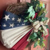 🏵100% Handmade Vintage American Flag Fallen Soldiers Memorial Rattan Wreath(𝐌𝐚𝐫𝐢𝐚𝐧𝐚 𝐒𝐦𝐢𝐭𝐡 𝐇𝐚𝐧𝐝𝐦𝐚𝐝𝐞®)
