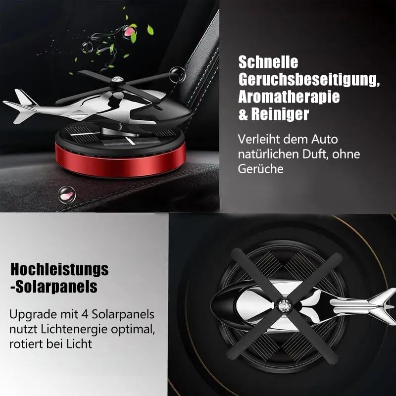 🔥Letzter Tag Verkauf 49% Rabatt🚁 Solarbetriebener rotierender Hubschrauber-Auto-Lufterfrischer