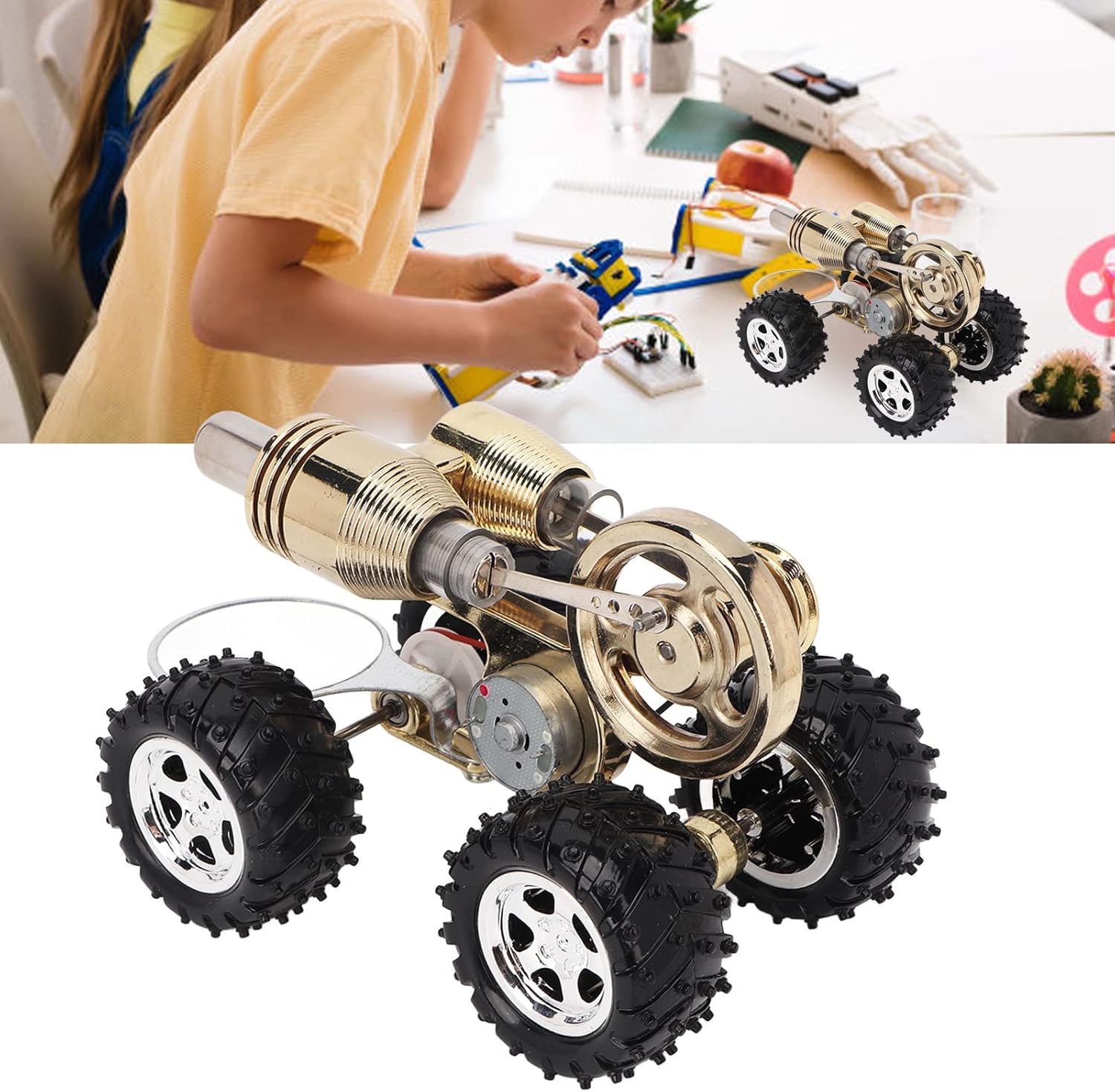 (🎄Christmas Hot Sale - 49% OFF) Hot Air Stirling Engine Car-🔥BUY 2 FREE SHIPPING