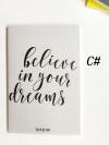 Slogan Print Cover Notebook 1pack