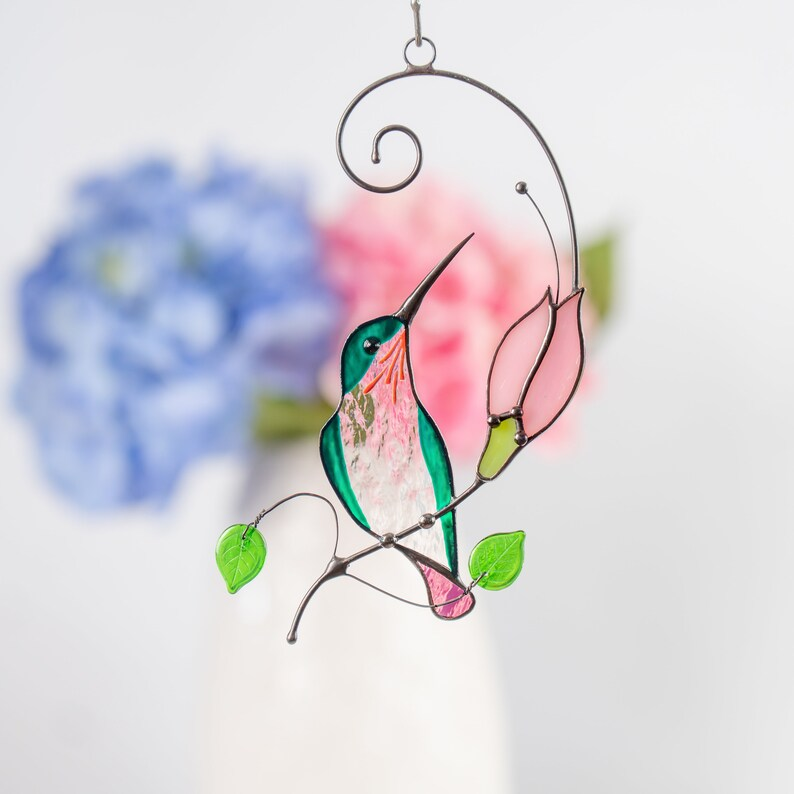 🔥Handmade Hummingbird Stained Glass Hangings-Buy 2 Get Free Shipping