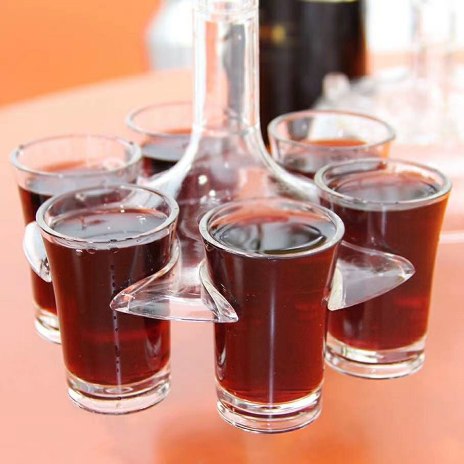 6 Shot Glass Dispenser and Holder