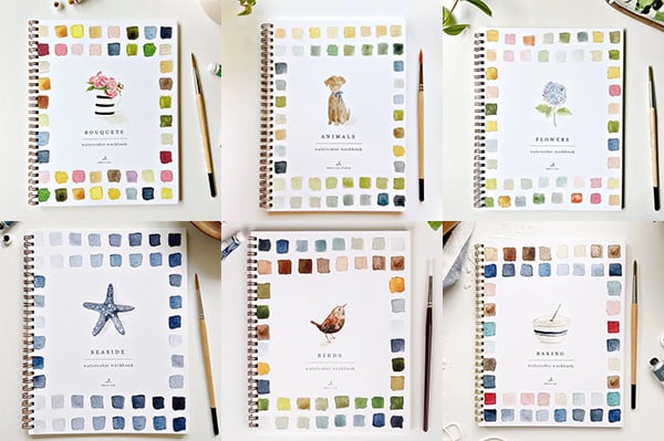 🔥LAST DAY 55% OFF - 🖼️Beginner-Friendly💕 Watercolor Workbook