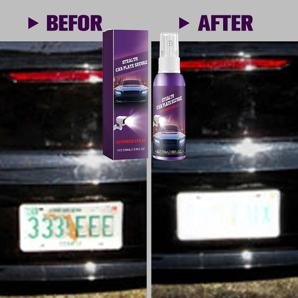 🎄Christmas Hot Sale 70% OFF🎄Car License Plate Invisible Spray⚡Buy 2 Get 1 Free(3 Pcs)