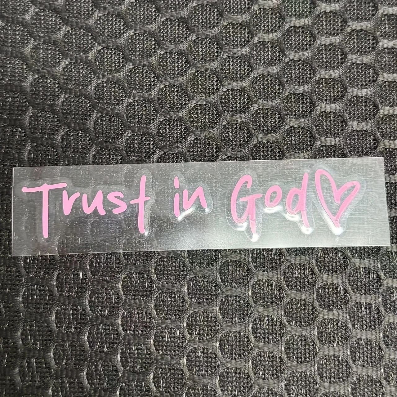 💥LAST DAY SALE 50% OFF💥Trust in God Car Rearview Mirror Sticker
