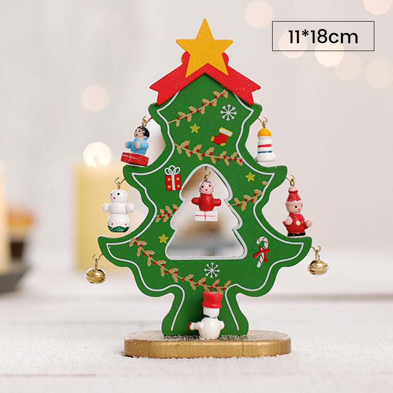 (🎄2022 Christmas Hot Sale- 49% OFF) DIY Wooden Mini Christmas Tree Set-Buy 4 Get Extra 20% OFF