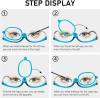 180° Rotating Lens Makeup Reading Glasses