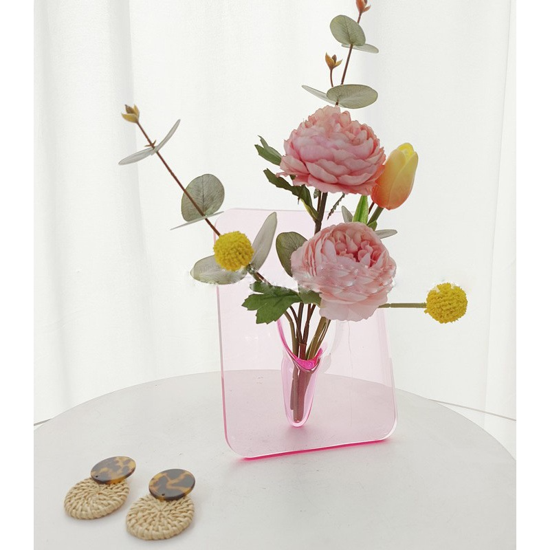 creative art photo frame vase