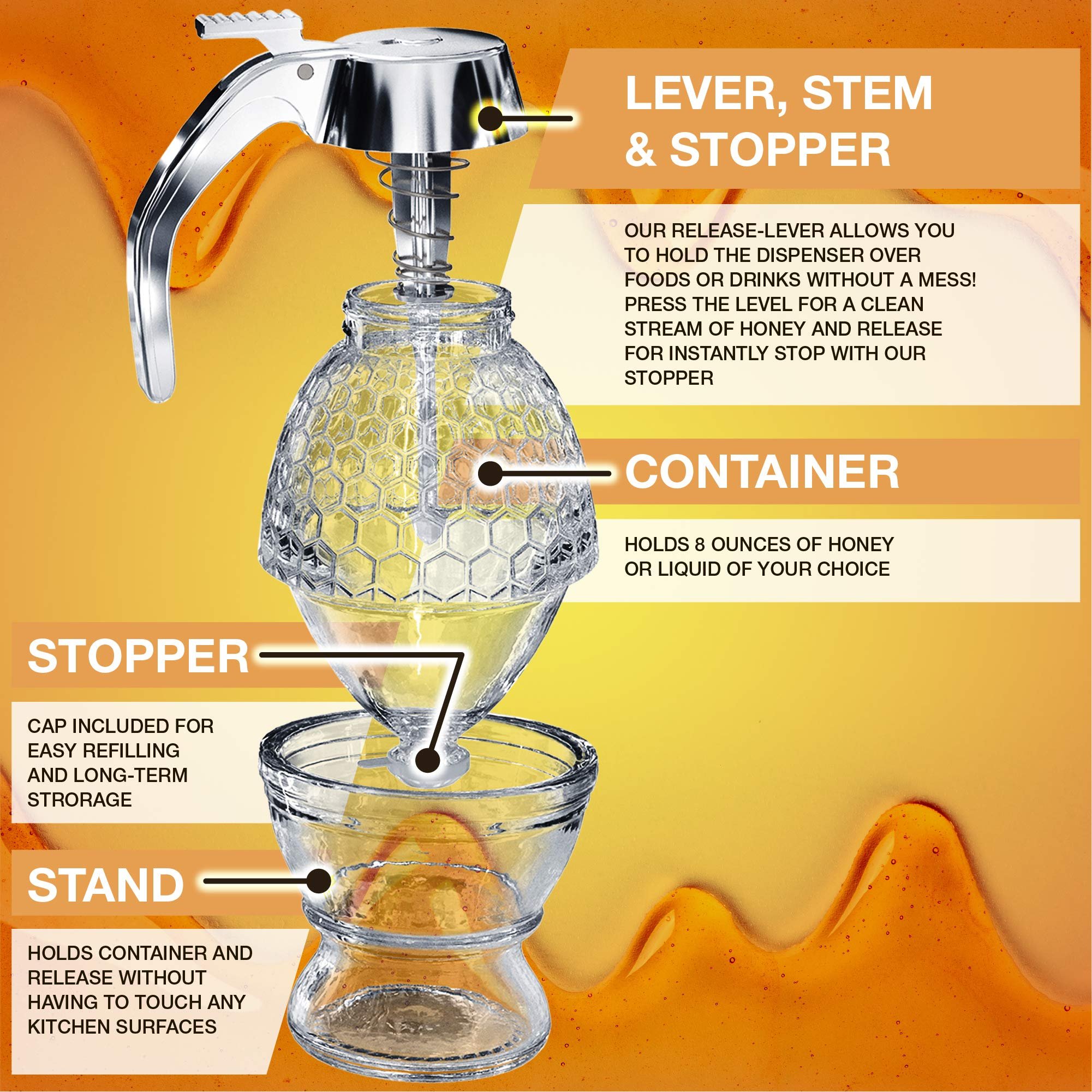No Drip Honey Dispenser
