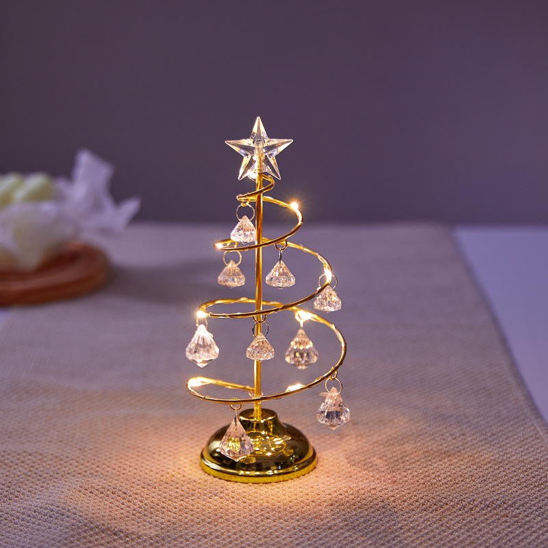 LED Star Light Crystal Diamond Christmas Tree Lamp