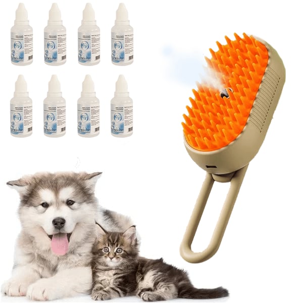 🔥Letzter Tag 49% Rabatt🐾3 in 1 Haustier Grooming Dampfbürste