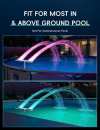 🎁TikTok Last Day Sale - 70% OFF🔥Solar Pool Fountain with Lights Dual Arc - Above/Inground Pool Fountain Lights with Remote Control