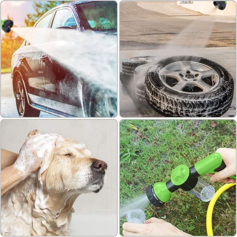 🎁TikTok Last Day Sale - 70% OFF💦Horse Shower Sprayer! 8-Way Turbo Spray Gun