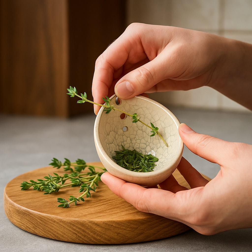 Pottery Herb Stripper(𝐉𝐨𝐧 𝐇𝐚𝐦𝐛𝐥𝐢𝐧 𝐇𝐚𝐧𝐝𝐦𝐚𝐝𝐞®) - BUY 3 GET 20% OFF&FREE SHIPPING