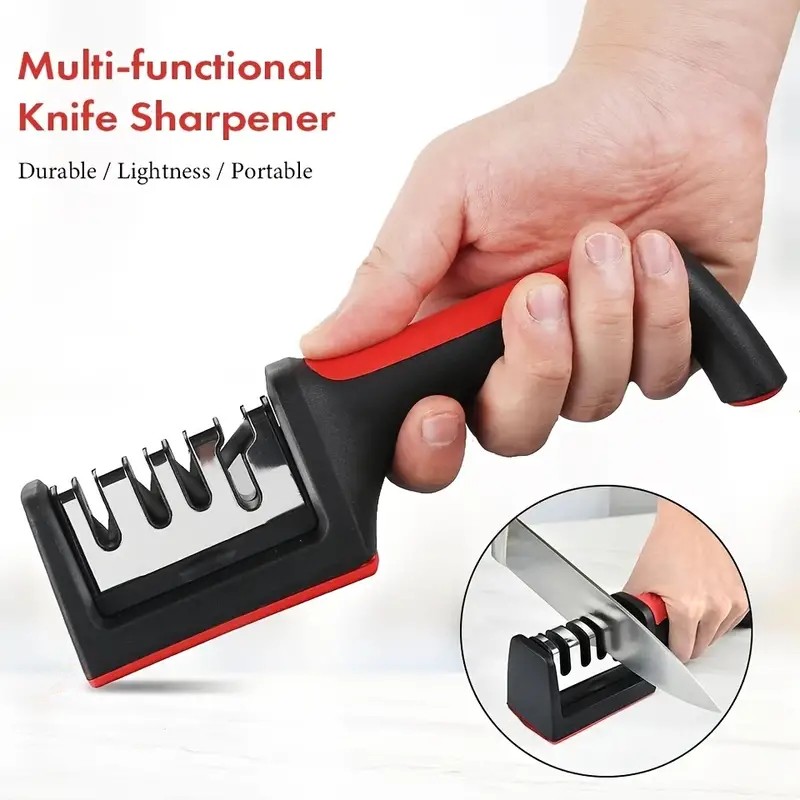 🔥Last Day Promotion 50% OFF🔥Professional 4-Stage Knife Sharpener - BUY 3 Get 1 Free