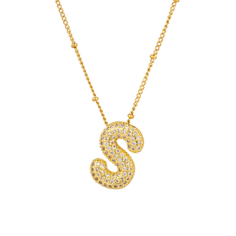 🔥Last Day Promotion 48% OFF-🎁-Initial Bubble Necklace