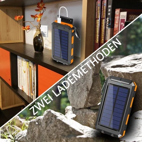 📢🔥Letzter Tag 49 % RABATT🔥Wasserdichte Solar-Powerbank