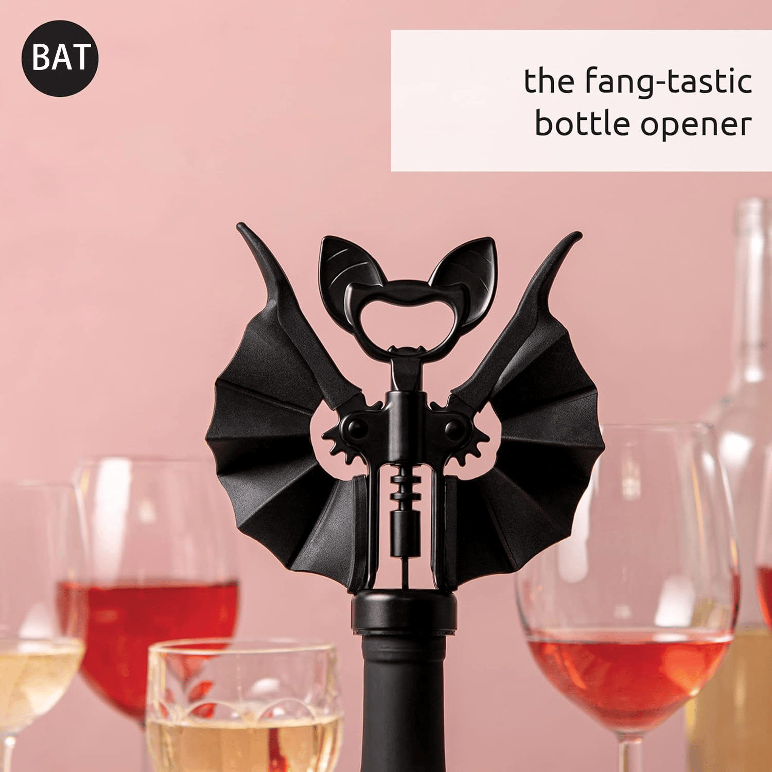 🔥🦇Bat Wine Opener with Wings